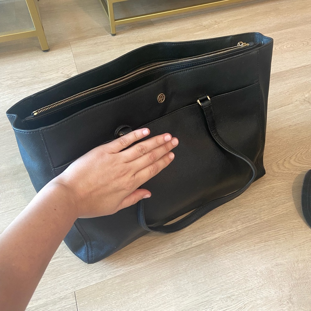 Tory Burch Black Tote - great condition!